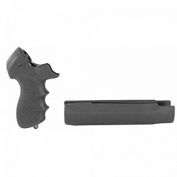 Hogue Tamer Grip/Forend Mossberg 500 w/Finger Groove Black