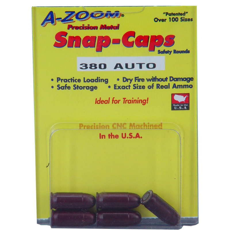 A-Zoom Snap Caps 380ACP 5/PK