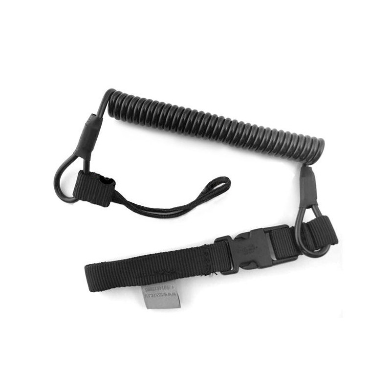 Strengthened twisted pistol cord velcro-loop/black