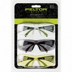 3M/Peltor Sport SecureFit Eye Protection 3Pk