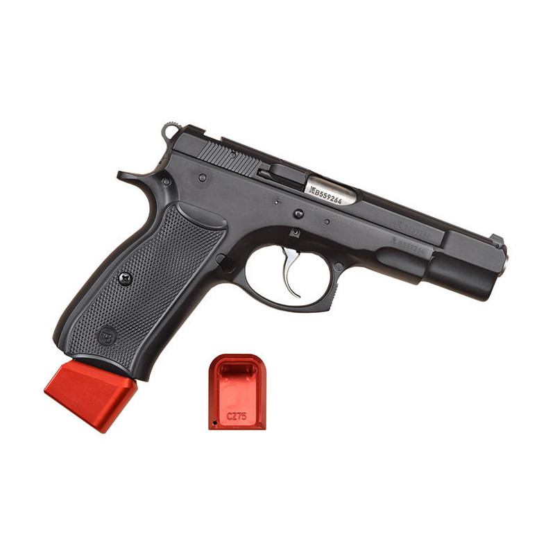 Springer Precision CZ75 140mm base pads - Mecgar 17 round mag Red Extra Power Spring