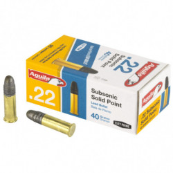 Aguila Ammunition 22LR 40 Grain Subsonic Solid Point 50/5000