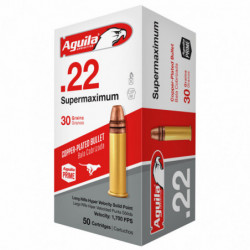 Aguila Ammunition 22LR Supermax Solid Point 30 Grain 50/5000