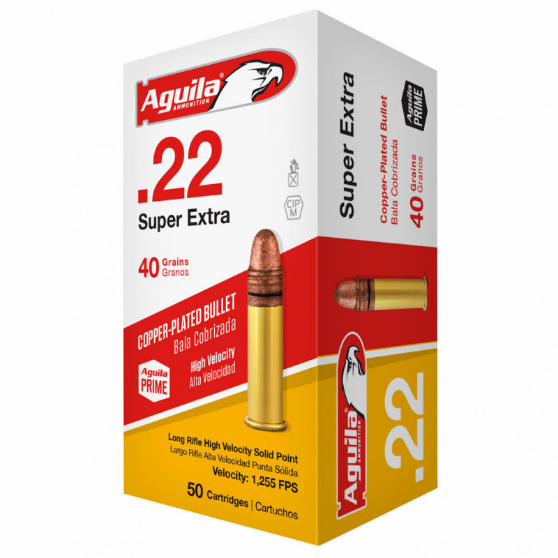 Aguila Ammunition 22LR Hi-Velocity Solid Point 40 Grain 50/5000