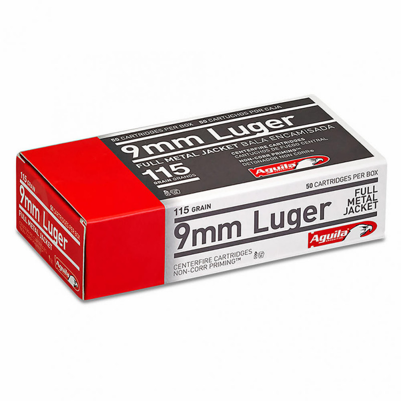 Aguila Ammunition 9mm 115 Grain Full Metal Jacket 50/1000