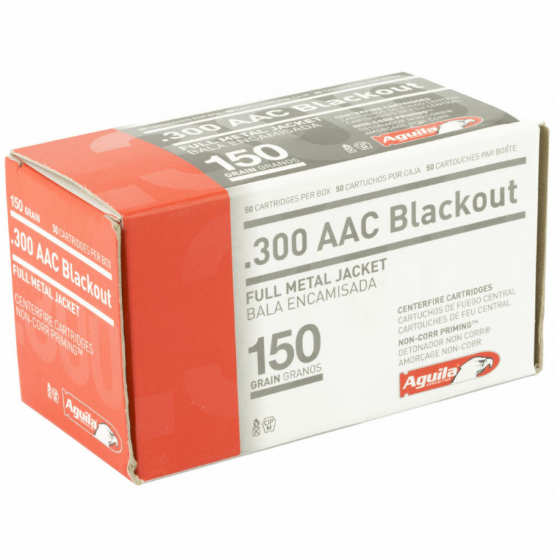 Aguila Ammunition 300Blackout 150 Grain Full Metal Jacket 50/1000