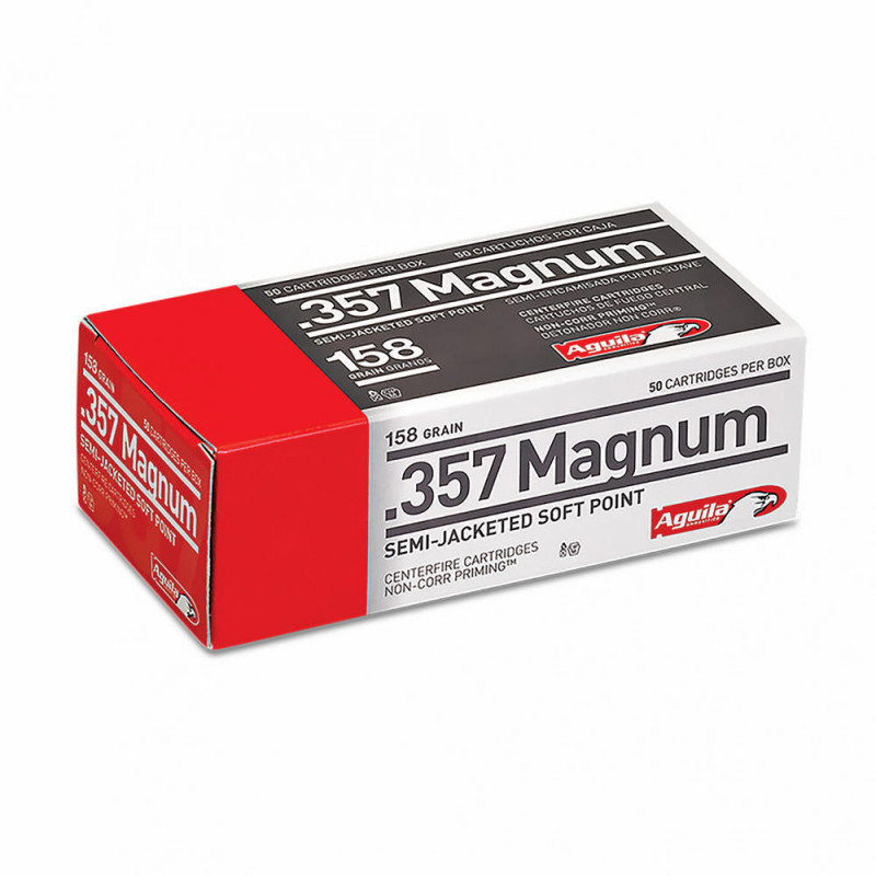 Aguila Ammunition 357Mag 158 Grain Semi Jacketed Soft Point 50/1000