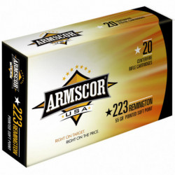 Armscor 223Rem 55 Grain Pointed Soft Point 20/1000