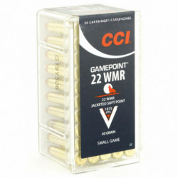 Cci 22WMR 40 Grain Gamepoint 50/2000