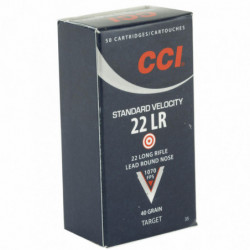 CCI Standard Velocity 22LR 40Gr Lead Round Nose 50/5000