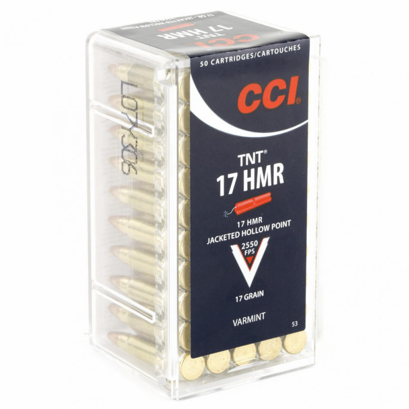 Cci 17hmr 17gr Tnt Hollow Point 50/2000