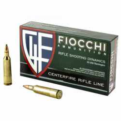 Fiocchi 22-250rem 55 Grain Pointed Soft Point 20/200