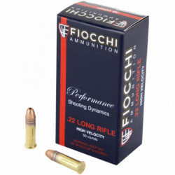 Fiocchi 22LR 38Gr Copper Plated Hollow Point 50/5000