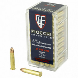Fiocchi 22WMR 40 Grain Jacketed Soft Point 50/2000