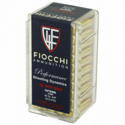 Fiocchi 22WMR 40 Grain Jacketed Hollow Point 50/2000