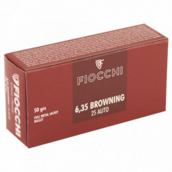 Fiocchi 25ACP 50 Grain Full Metal Jacket 50/1000