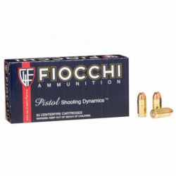 Fiocchi 380ACP 90 Grain Jacketed Hollow Point 50/1000