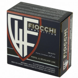 Fiocchi 380ACP 90 Grain XTP 25/500