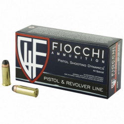 Fiocchi 44 Special 200 Grain Semi Jacketed Hollow Point 50/500