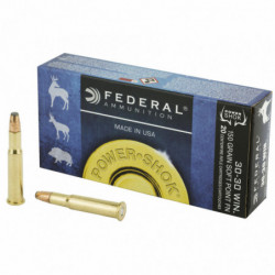 Fed PowerShok 3030wn 150 Grain Solid Point Flat Nose 20/200