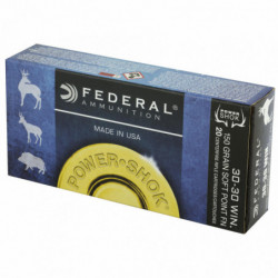 Fed PowerShok 3030wn 150 Grain Solid Point Flat Nose 20/200