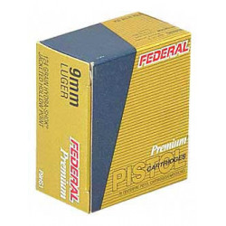 Fed Hydra-Shok 9mm 124 Grain Hollow Point 20/500