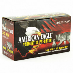 Fed American Eagle Varmint & Predator 243WIN 75gr 40/200