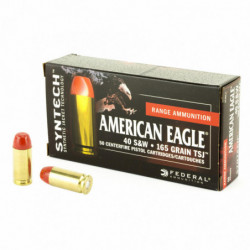 Fed American Eagle 40S&W 180 Grain Tsj 50/500