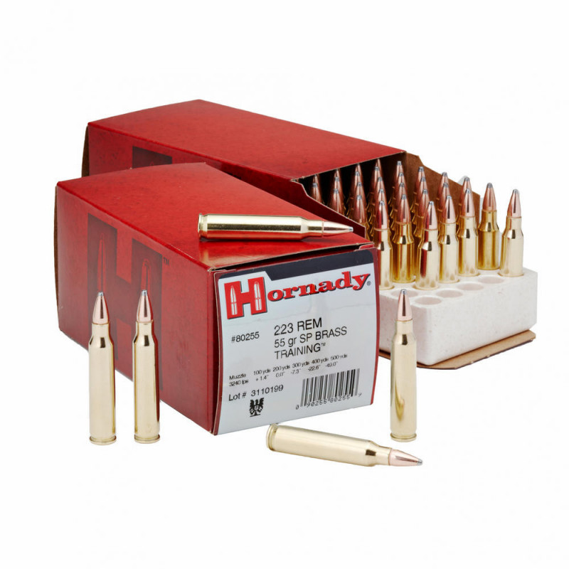 Hornady 223Rem 55 Grain Solid Point 50/500