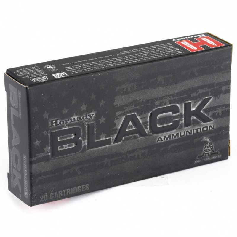 Hornady Black 223Rem 75gr Boat Tail Hollow Point 20/200