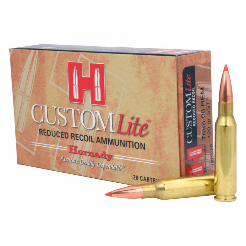 Hornady Chrome Lined 7mm-08 120 Grain Sst LT 20/200