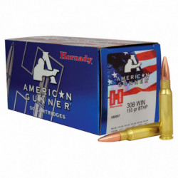 Hornady American Gunner 308Win 155 Grain Boat Tail Hollow Point 50/500