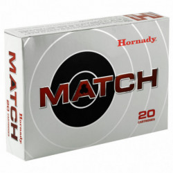 Hornady Match 338Lapua 250Gr Boat Tail Hollow Point 20/120