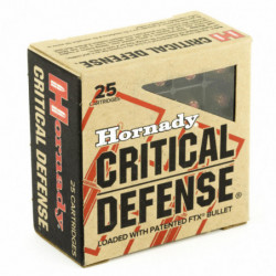 Hornady 380ACP 90 Grain Crt Dfnse 25/250