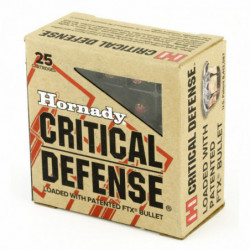 Hornady 380ACP 90 Grain Crt Dfnse 25/250