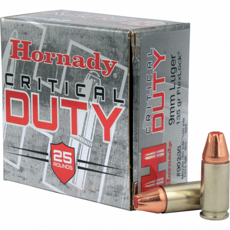 Hornady 9mm 135gr Crt Duty 25/250