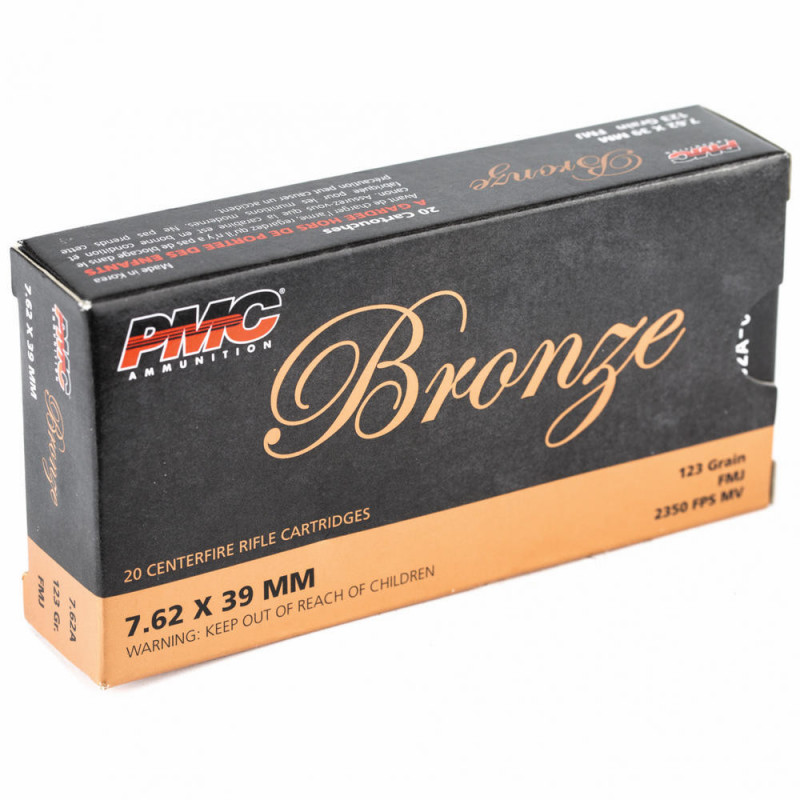 Pmc Bronze 7.62x39 123gr Full Metal Jacket 20/500