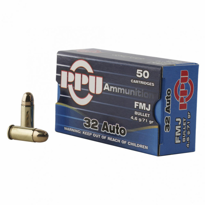 Ppu 32ACP Full Metal Jacket 71 Grain 50/1000