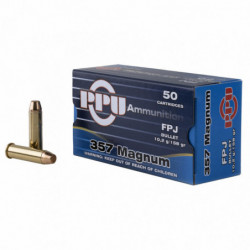 Ppu 357MAG Flat Point Jacket 158 Grain 50/500