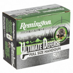 Remington Ultimate Defense 40S&W 165 Grain Brass Jacketed Hollow Point 20/500