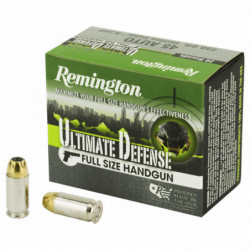 Remington Ultimate Defense 45ACP 230 Grain Brass Jacketed Hollow Point 20/500