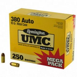 Remington Umc Mp 380ACP 95 Grain Full Metal Jacket 250/1000