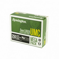 Remington Umc Mp 9mm 115 Grain Full Metal Jacket 250/1000