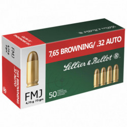 S&b 32ACP 73gr Full Metal Jacket 50/2000