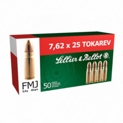 S&b 7.62x25 85gr Full Metal Jacket 50/1500