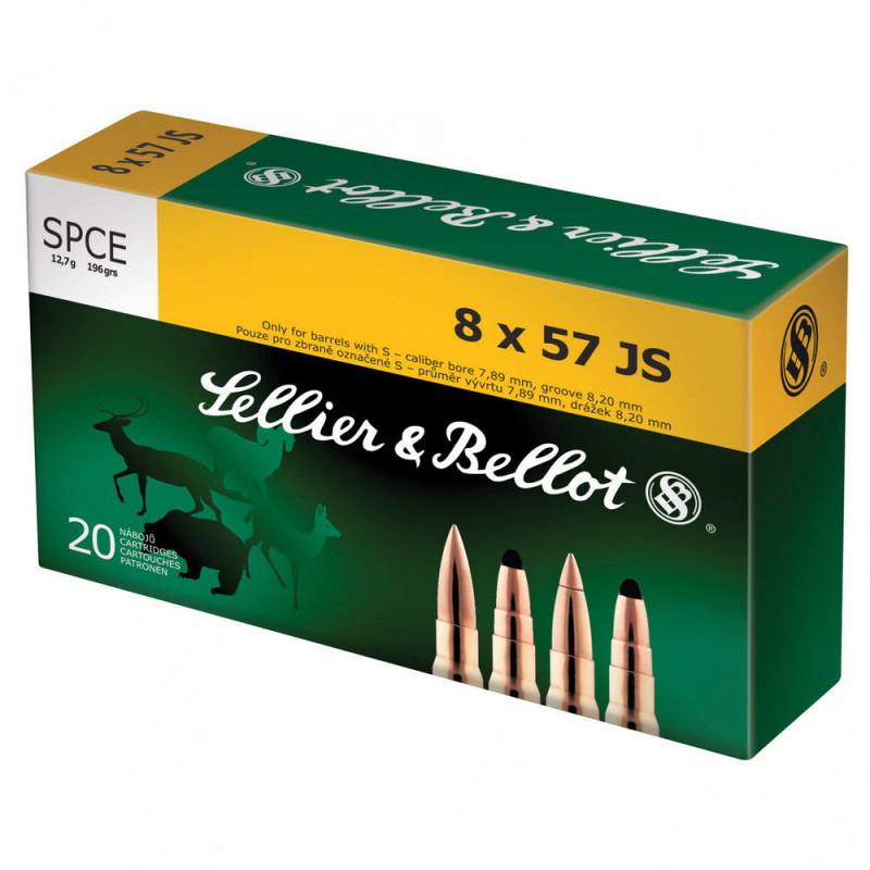 S&b 8x57 Js Soft Point Cutting Edge 196gr 20/400