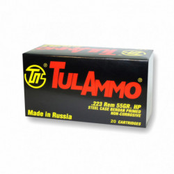 Tula 223rem 55gr Hp 20/1000