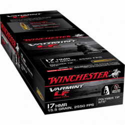 Winchester Ammunition Varmint Lead Free 17HMR 15.5 Grain NTX 50 Round Box