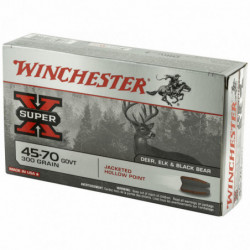 Winchester Ammunition Super-X 45-70 Government 300 Grain Jacketed Hollow Point 20/200