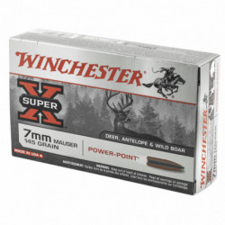 Winchester Ammunition Super-X Power Point Tactical 7mm Mauser 145 Grain 20/200